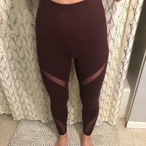Size 6 maroon Lululemon leggings